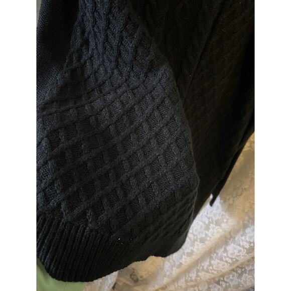 karen scott tops size large womens long sleeve Deep Blue light sparkling sweeter - Picture 6 of 9